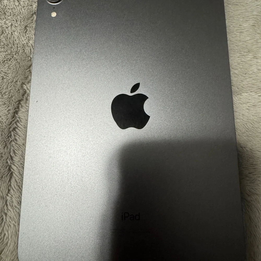 Apple Tablet with Black and White Bow Design